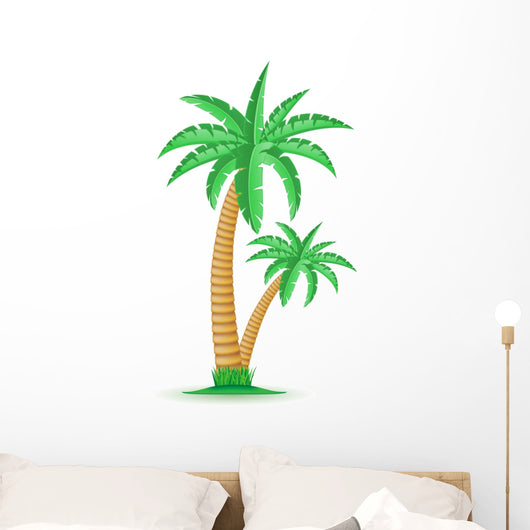 palm tropical tree vector illustration Wall Mural