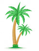 palm tropical tree vector illustration Wall Mural