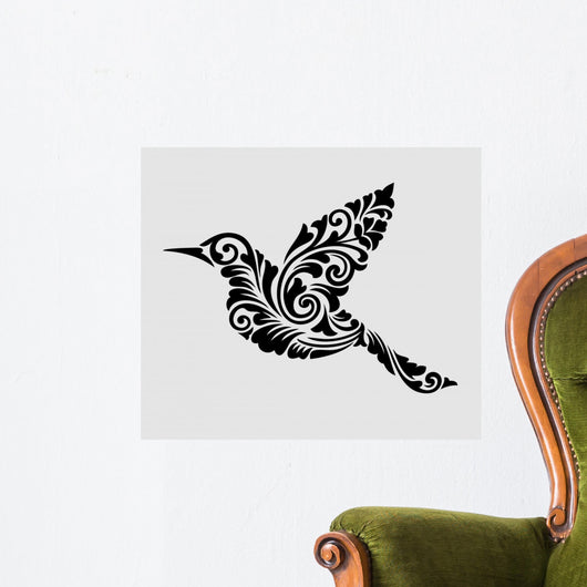 Nice, clean and smooth flying bird ornament decoration Wall Decal