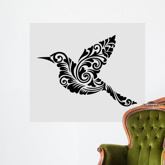 Nice, clean and smooth flying bird ornament decoration Wall Decal