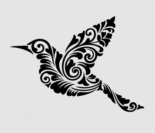 Nice, clean and smooth flying bird ornament decoration Wall Decal