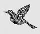 Nice, clean and smooth flying bird ornament decoration Wall Decal
