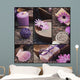 Purple spa collage Wall Mural