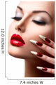 Fashion Beauty Model Girl. Manicure and Make-up 
