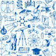 Science and Education Seamless Wall Decal