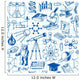 Science and Education Seamless Wall Decal