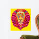 Lion head in geometric pattern Wall Decal