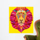 Lion head in geometric pattern Wall Decal