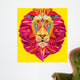 Lion head in geometric pattern Wall Decal