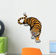 angry tiger Wall Decal
