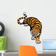 angry tiger Wall Decal