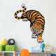 angry tiger Wall Decal