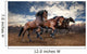 wild jump bay horses Wall Mural