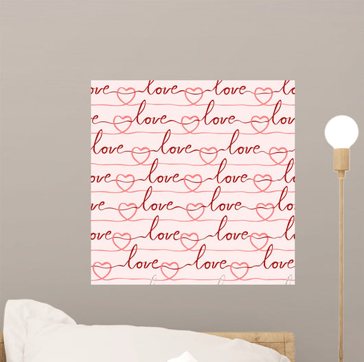 Seamless Romantic and Lovely Wall Decal