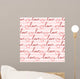 Seamless Romantic and Lovely Wall Decal