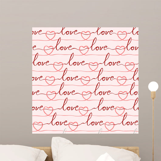 Seamless Romantic and Lovely Wall Decal