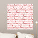 Seamless Romantic and Lovely Wall Decal