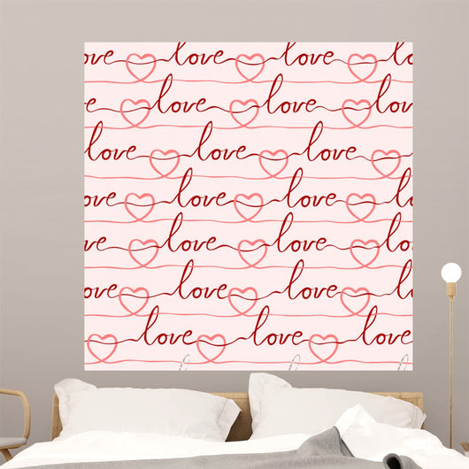 Seamless Romantic and Lovely Wall Decal