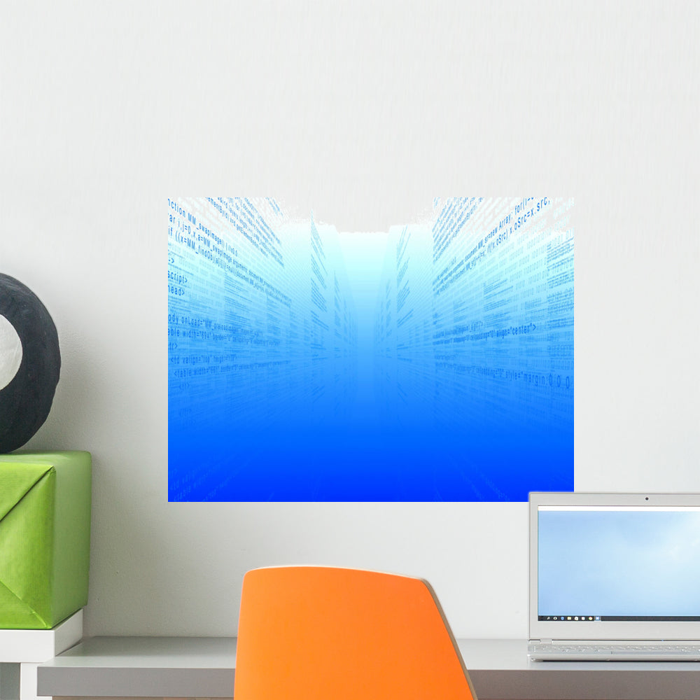 Computer Code Wall Mural – Wallmonkeys