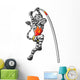 Brave Striped Zebra Practicing Wall Decal