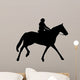 Horseback Riding Silhouette With Clipping Path 