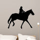 Horseback Riding Silhouette With Clipping Path 