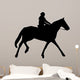 Horseback Riding Silhouette With Clipping Path 