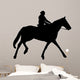 Horseback Riding Silhouette With Clipping Path 
