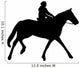 Horseback Riding Silhouette With Clipping Path 
