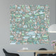 Transportation seamless pattern Wall Mural