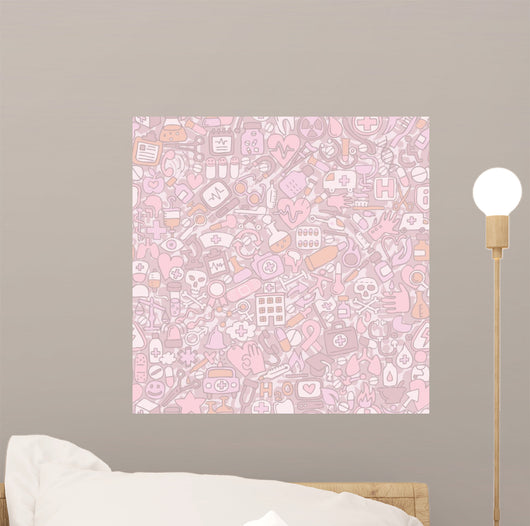 Medicine seamless pattern Wall Mural