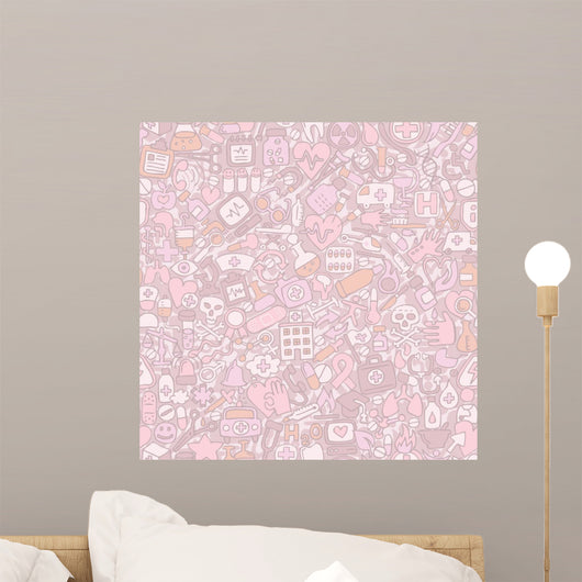 Medicine seamless pattern Wall Mural