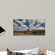 Blurred truck driving in Illinois. Wall Mural
