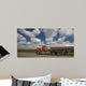 Blurred truck driving in Illinois. Wall Mural