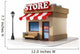 miniature store 3d illustration 