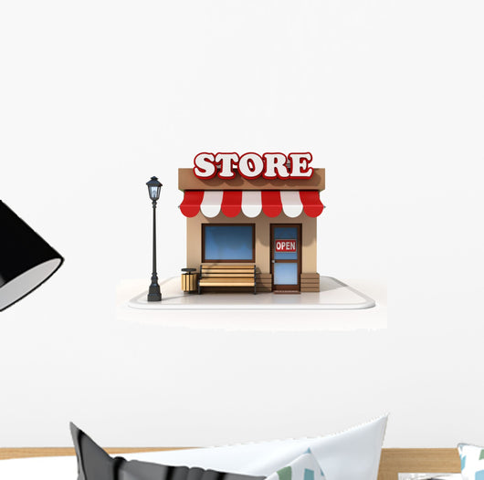 miniature store 3d illustration 