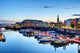 Sunset Port Hamburg Wall Mural