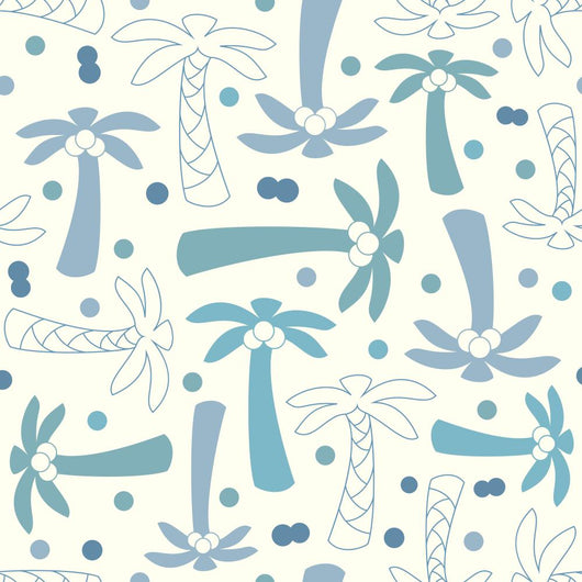 Coconut Palm Tree Silhouette Wall Decal