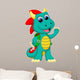 Happy dragon cartoon 