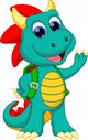 Happy dragon cartoon 