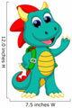 Happy dragon cartoon 
