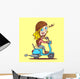 Scooter Girl Wall Decal