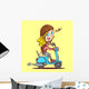 Scooter Girl Wall Decal