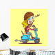 Scooter Girl Wall Decal