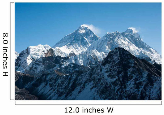 Western side of Mount Everest and Lhotse, Nepal 