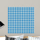 Karo Tischdecken Muster Blau Wall Decal