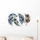 Set of feathers Wall Decal