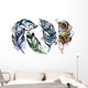 Set of feathers Wall Decal
