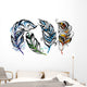 Set of feathers Wall Decal