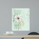 Vertical Floral Seamless Card Wall Decal